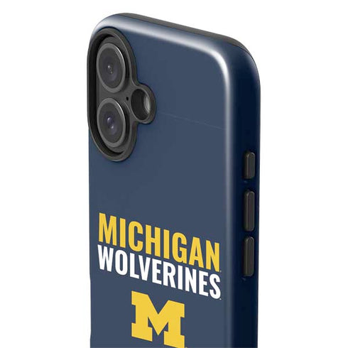 University of Michigan Wolverines M iPhone 16 Plus Impact Case